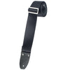 Henry Heller Nylon Webbing Guitar Strap with Tri-Glide - Black