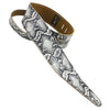 Henry Heller 2.5" Wide Double Stitched Leather BOA Print