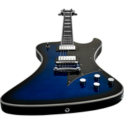 Hagstrom Fantomen Special Flame Maple Top Electric Guitar - Worn Denim