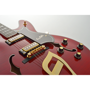 Hagstom 67 Viking II Hollow Body Electric Guitar - Wild Cherry Transparent
