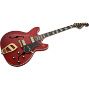 Hagstom 67 Viking II Hollow Body Electric Guitar - Wild Cherry Transparent