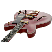 Hagstom 67 Viking II Hollow Body Electric Guitar - Wild Cherry Transparent