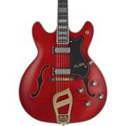 Hagstom 67 Viking II Hollow Body Electric Guitar - Wild Cherry Transparent