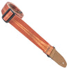 Henry Heller 1.5" Sublimation Printed Ukulele Strap with Genuine Leather Ends - Wood Surfboard Design