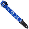 Henry Heller 1.5"  Ukulele Kid Strap Kaleidoscope Blue and White