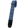 Henry Heller 2" Vintage Jacquard with Light Blue and Gold Foil Moons Design