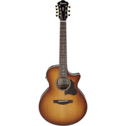 Ibanez AE Series 7-String Acoustic Electric Guitar, Tobacco Edge Burst