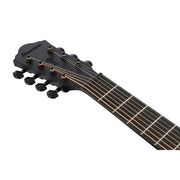 Ibanez AEG Series 7-String Acoustic Electric Guitar, Black Out