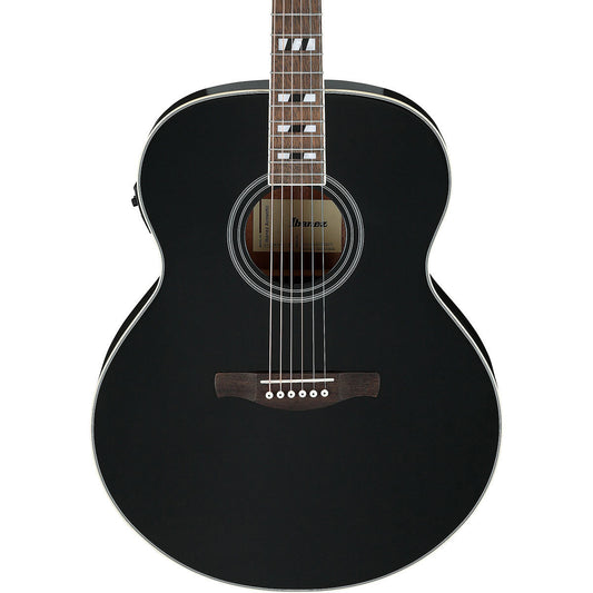Ibanez Artwood Series Acoustic Electric Guitar, Black High Gloss