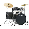 Tama Imperialstar 5pc Kit w/Cymbals and Hardware - Black Oak Wrap
