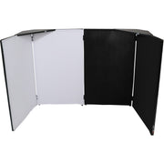 ProX XF-4X3048BMK3 4 Panel DJ Facade Black Panels - 4 Black & 4 White Scrims