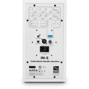 KALI AUDIO IN-5 5" Powered 3-way Studio Monitor - 160W Speaker System with Boundary Compensation EQ Settings - For Mixing, Recording, Audio Production - XLR, TRS, RCA Inputs - Single, White