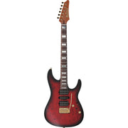 Ibanez KIKO300 Kiko Loureiro Signature Electric Guitar - Ruby Red Sunburst Flat
