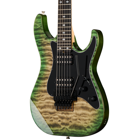 Kramer Volante Quilt HHFR Electric Guitar - Ultramarine Burst