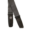 Henry Heller 2" Silver and Black Poly Checkerboard Design with Lock-It Leather Ends.