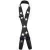 Lock-It Straps Cotton Guitar Strap - Distressed Black/White Stars