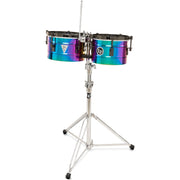 Latin Percussion LP272-TS Tony Succar Signature Timbalitos - Rainbow Chrome