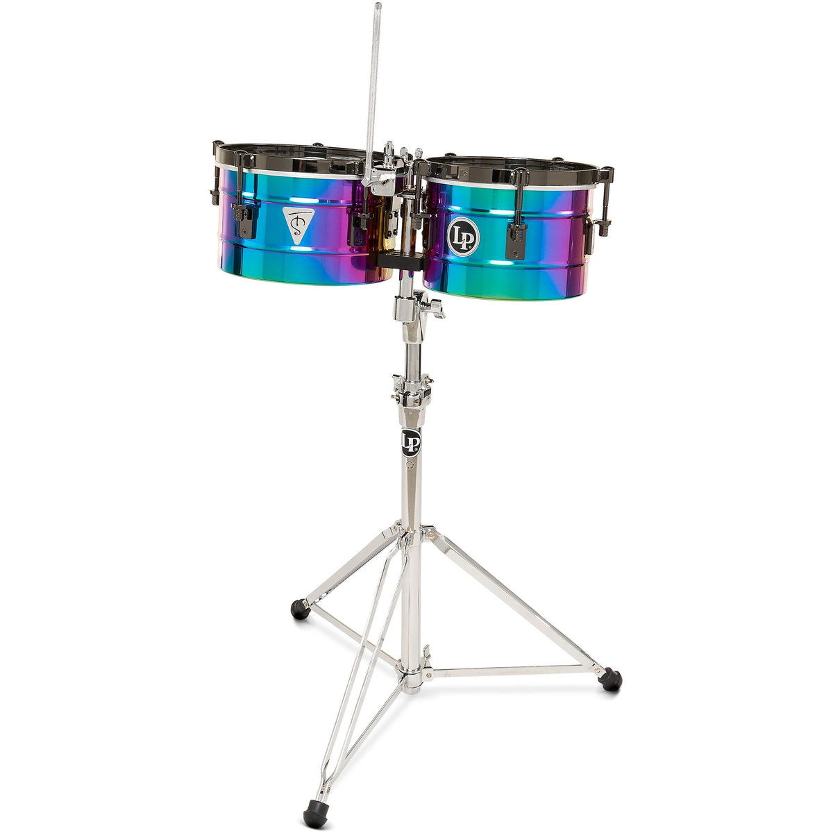 Latin Percussion LP272-TS Tony Succar Signature Timbalitos - Rainbow Chrome
