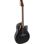 Ovation Celebrity Deluxe Acoustic Electric Guitar - Black Satin