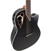 Ovation Celebrity Deluxe Acoustic Electric Guitar - Black Satin