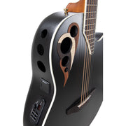 Ovation Celebrity Deluxe Acoustic Electric Guitar - Black Satin