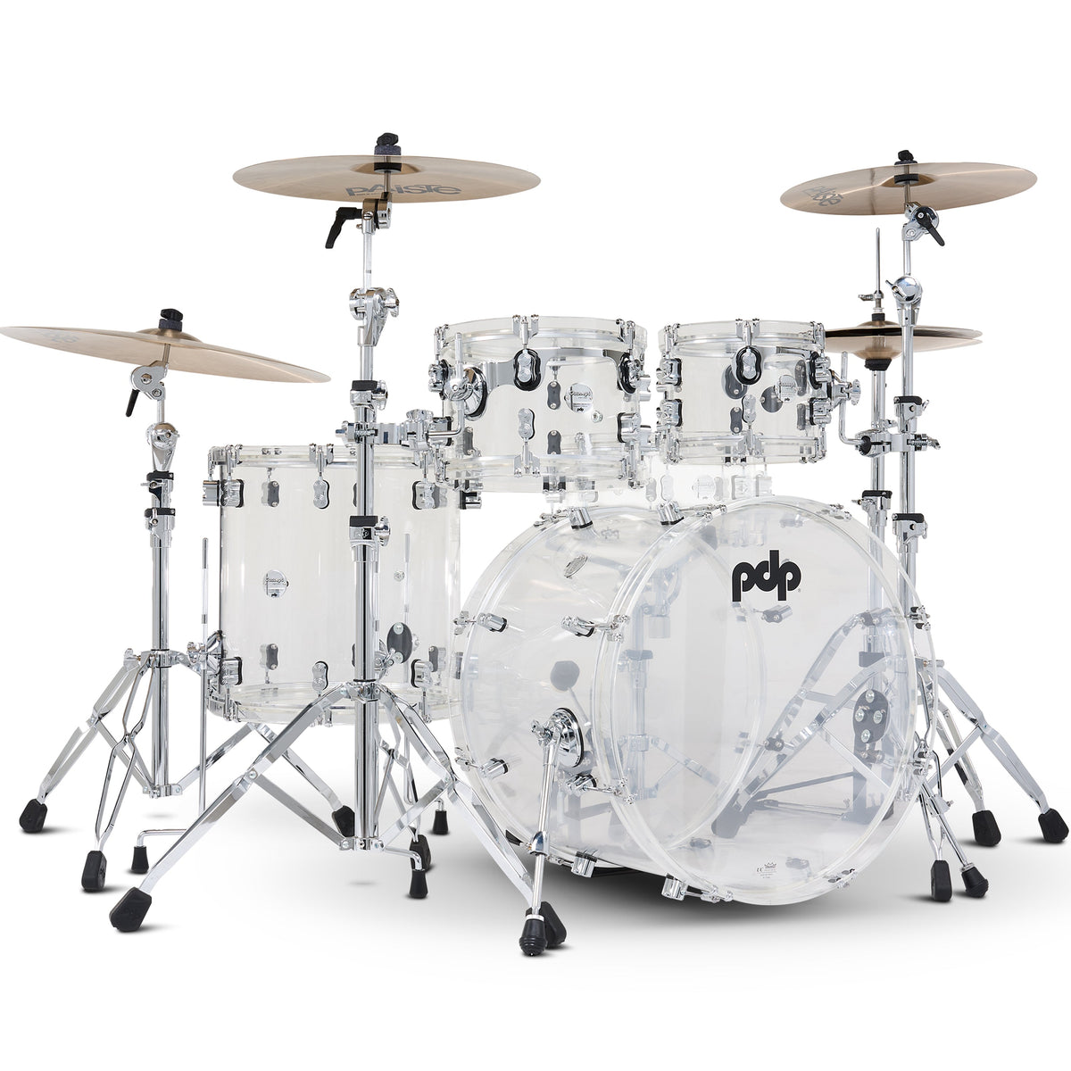 Pacific Drums & Percussion Concept Acrylic 4-Piece Shell Kit