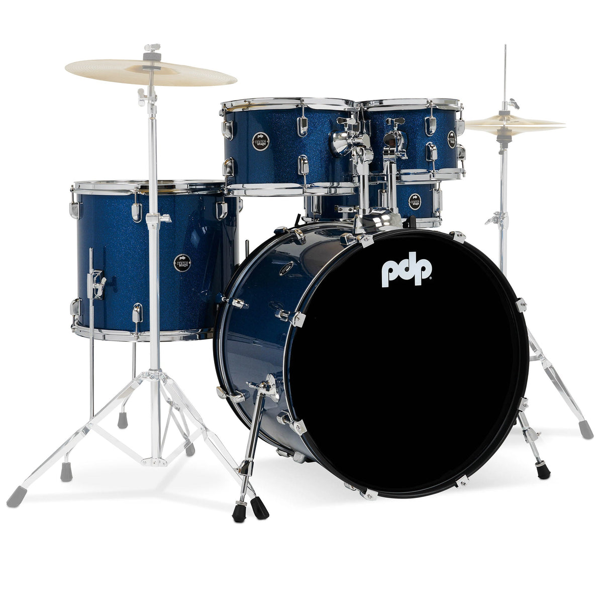 Pacific Drums & Percussion CENTERstage 5-Piece Shell Pack - Royal Blue Sparkle
