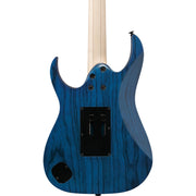 Ibanez RG653DX RG Prestige 6-String Electric Guitar - Transparent Deep Blue Flat
