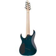 Ibanez RGMS8PB RG Multi Scale 8-String Electric Guitar - Cosmic Blue Starburst