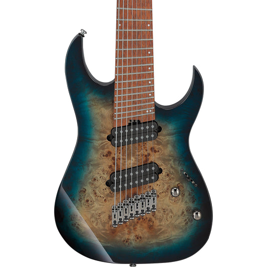 Ibanez RGMS8PB RG Multi Scale 8-String Electric Guitar - Cosmic Blue Starburst