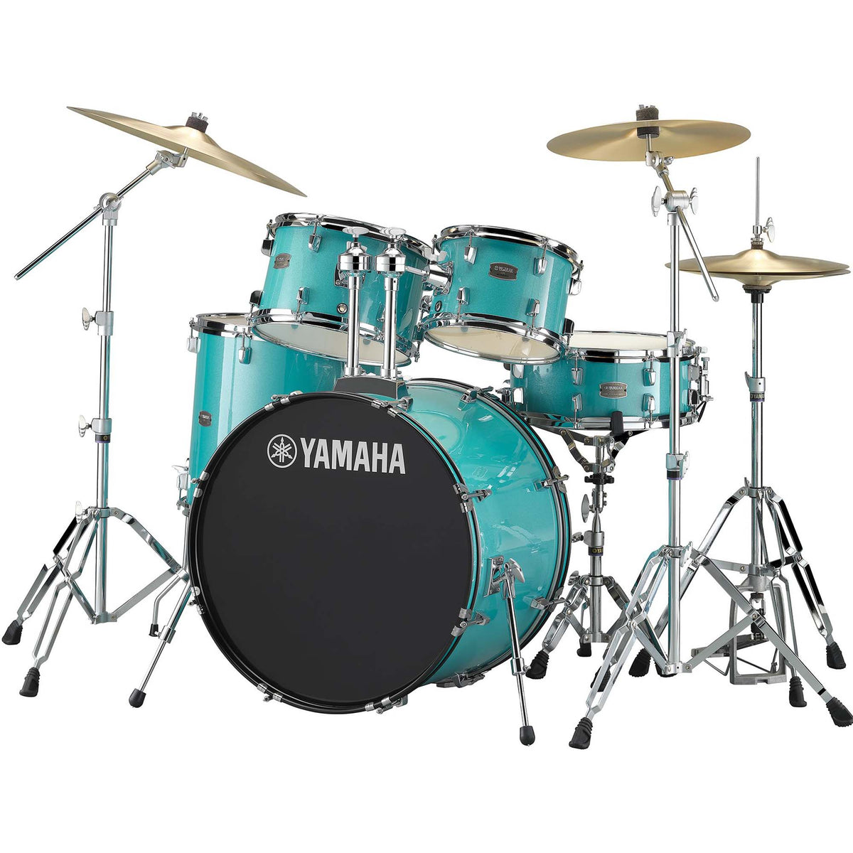 Yamaha Rydeen 5-Piece Drum Set - Turquoise Glitter -