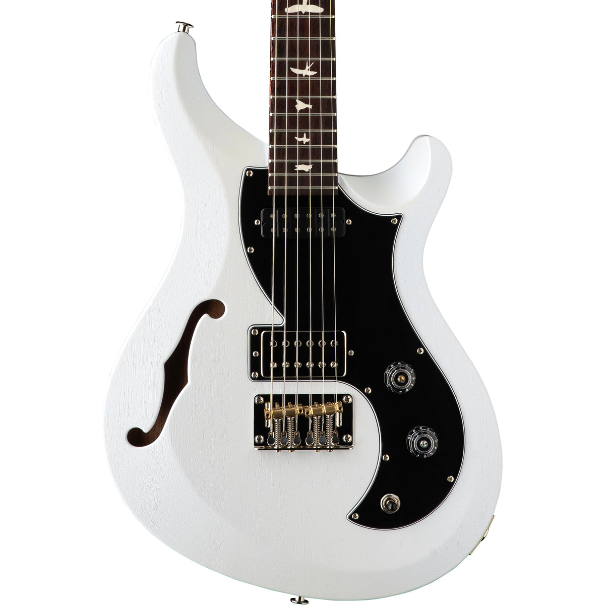 PRS S2 Vela Semi Hollow Satin Electric Guitar - Pearl White