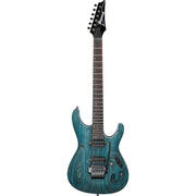 Ibanez S520AH S Standard 6-String Electric Guitar - Cosmic Blue Stained Flat