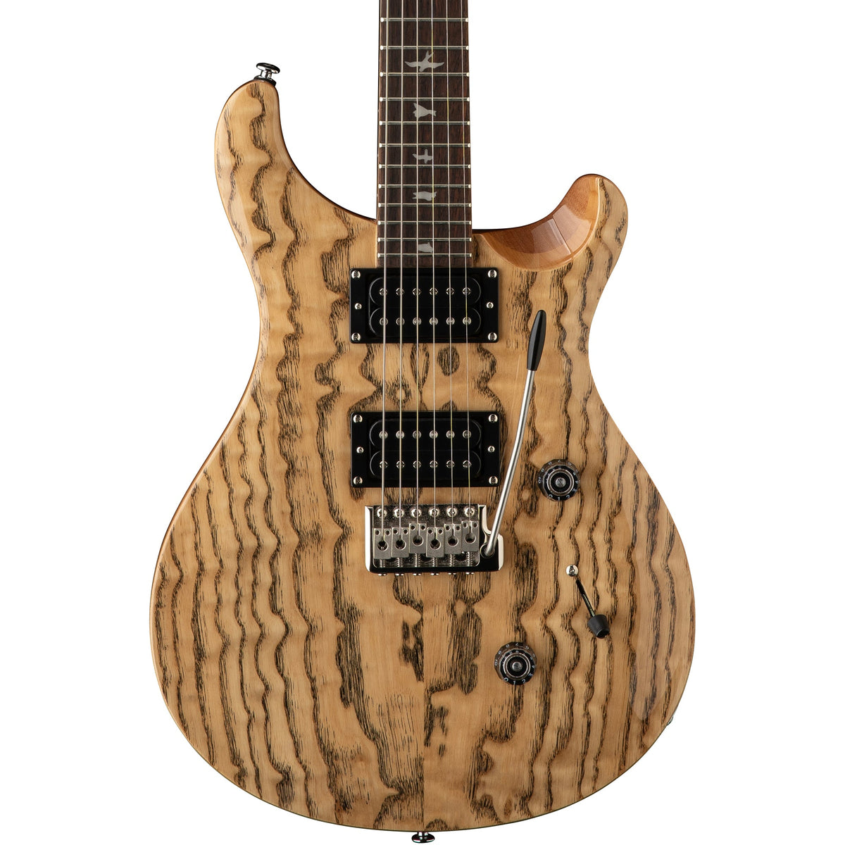 PRS SE Exotic Custom 24 Electric Guitar - Swamp Ash Burl - Natural