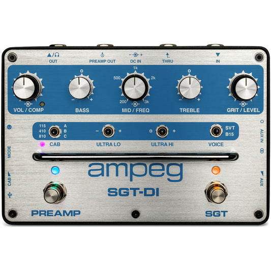Ampeg SGT-DI Blue Line Anniversary Edition Bass DI Pedal