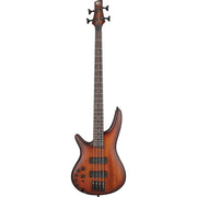 Ibanez SR500A SR Standard Left Handed 4-String Electric Bass - Mahogany Brown Burst
