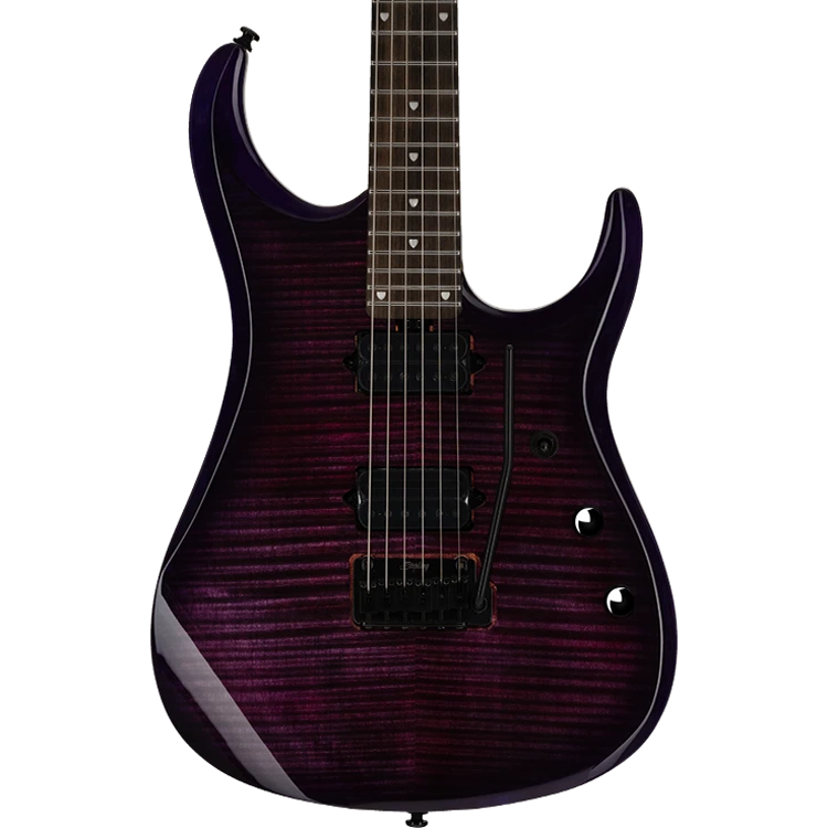 Sterling by Music Man JP150D Flame Maple Electric Guitar - Purple Nebula
