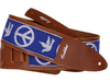 Souldier Young "Peace Dove" Blue Torpedo® Leather Guitar Strap