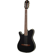 Ibanez TOD10N Left Handed Acoustic Electric Guitar - Transparent Black Flat