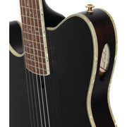 Ibanez TOD10N Left Handed Acoustic Electric Guitar - Transparent Black Flat