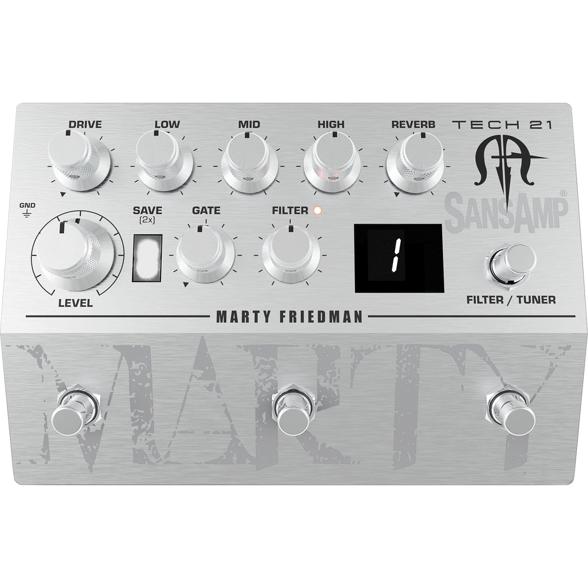 Tech 21 Marty Friedman Signature SansAmp Guitar Preamp Pedal