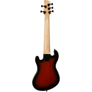Kala UBASS-SB5-TB-FS Solid Body 5-String Tobacco Burst Fretted UBASS