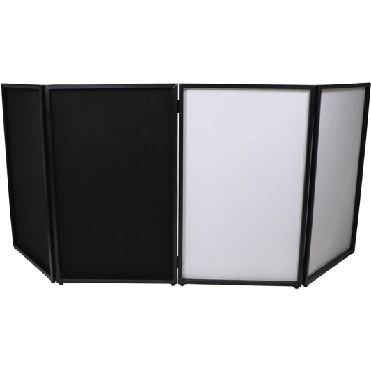 ProX XF-4X3048BMK3 4 Panel DJ Facade Black Panels - 4 Black & 4 White Scrims