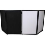 ProX XF-4X3048BMK3 4 Panel DJ Facade Black Panels - 4 Black & 4 White Scrims
