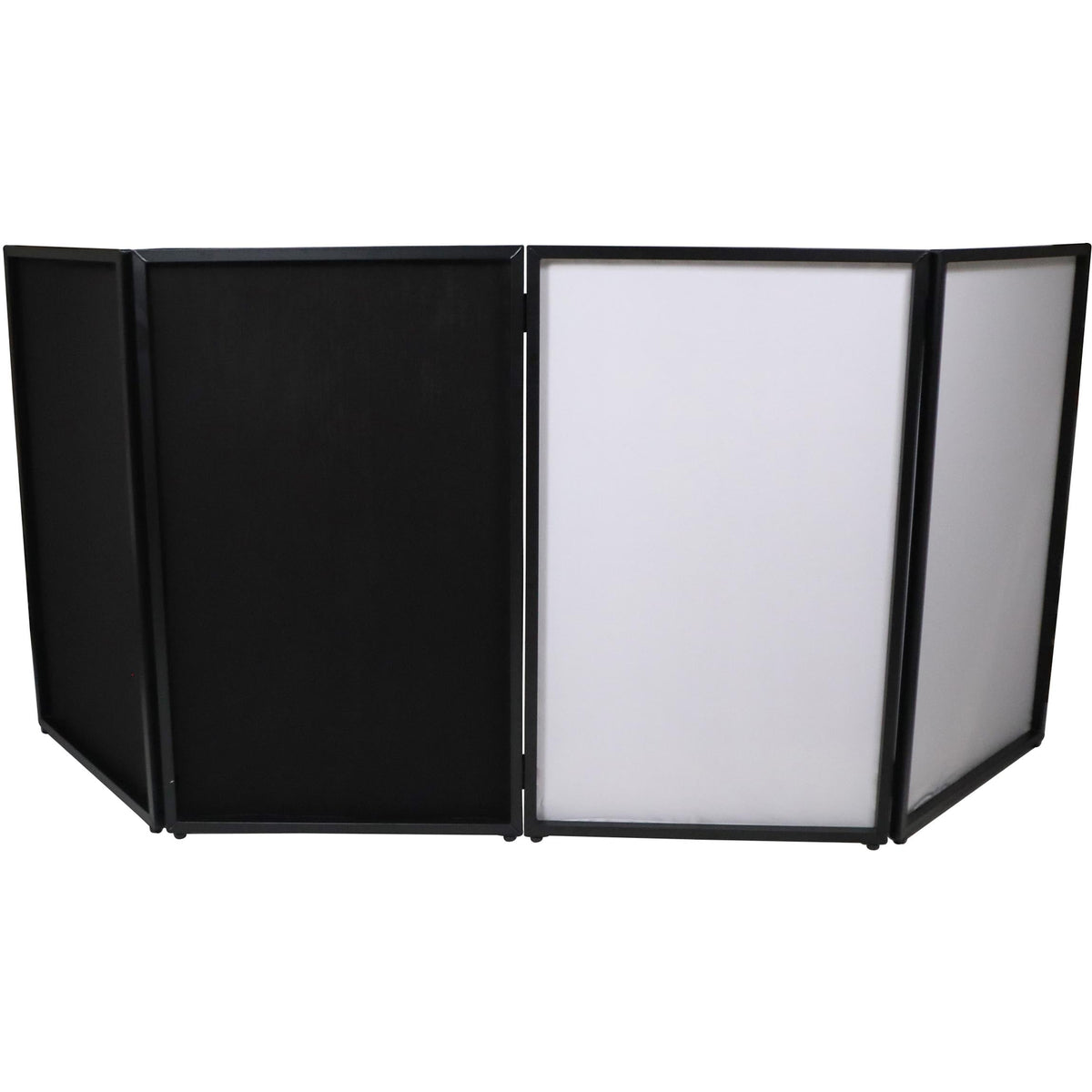 ProX XF-4X3048BMK3 4 Panel DJ Facade Black Panels - 4 Black & 4 White Scrims