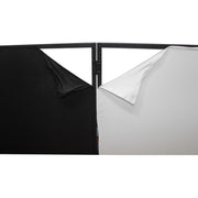 ProX XF-4X3048BMK3 4 Panel DJ Facade Black Panels - 4 Black & 4 White Scrims