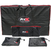 ProX XF-4X3048BMK3 4 Panel DJ Facade Black Panels - 4 Black & 4 White Scrims