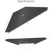 ProX XF-4X3048BMK3 4 Panel DJ Facade Black Panels - 4 Black & 4 White Scrims