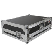 ProX Universal Flight Case with Shelf for Small-to-Medium Size DJ Controllers - Silver on Black