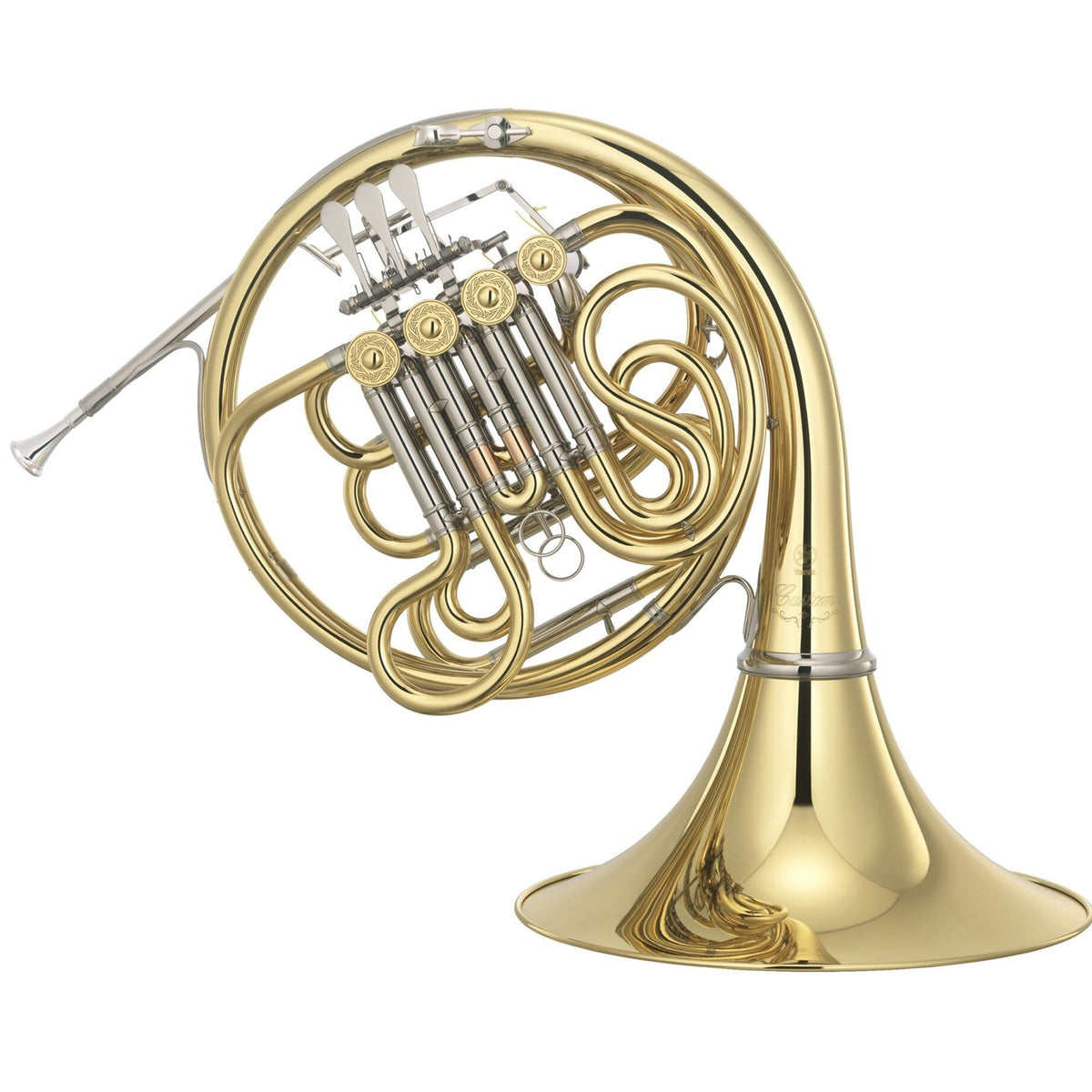 Yamaha YHR-871IID Professional Double French Horn - Clear Lacquer, Detachable Bell